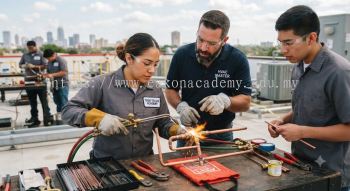 advanced HVAC copper tubing brazing training