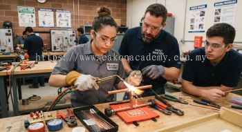 copper tubing HVAC brazing hands-on training
