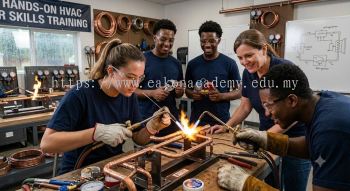 HVAC brazing copper tubing skills training