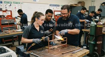 HVAC brazing training for copper tubing installation skills