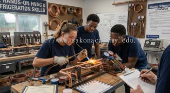 HVAC copper tubing brazing certification training