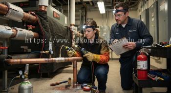 HVAC brazing safety inspection practices technicians