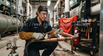HVAC copper pipe brazing safety standards technicians