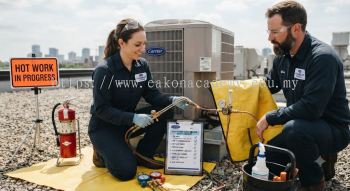 HVAC refrigeration brazing safety checklist technicians