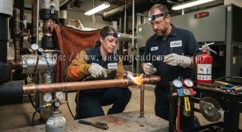refrigeration pipe safe brazing procedures HVAC