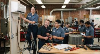 Air conditioning system installation training