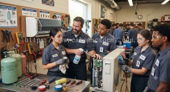 Air conditioner servicing training