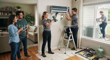 Indoor unit installation for split AC