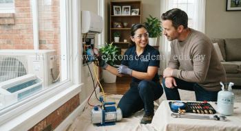 Split AC vacuum and pressure testing