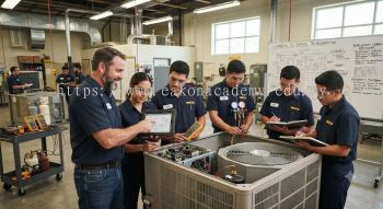 Commercial air conditioning maintenance training