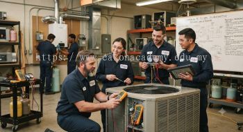 Commercial air conditioning servicing training