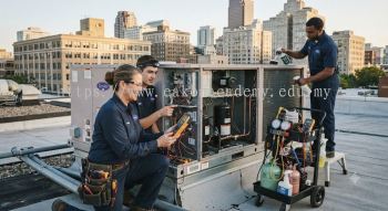 Commercial HVAC inspection and maintenance