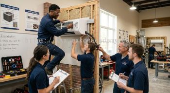 Home split AC installation training