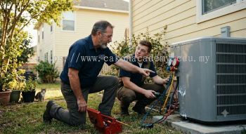 Residential air conditioner leak testing