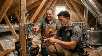 Residential air conditioning electrical wiring