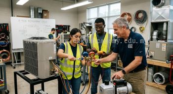 Residential air conditioning installation training