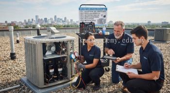 Air conditioning system servicing guide