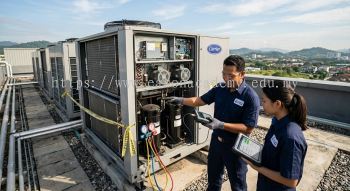 Commercial HVAC servicing techniques