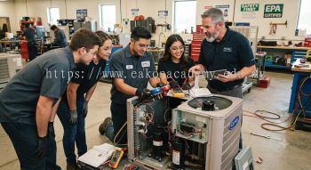 HVAC equipment servicing course
