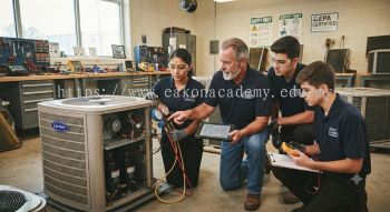 HVAC servicing practical training