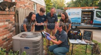 Air conditioning maintenance practical course