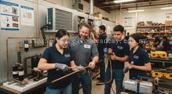 Refrigeration installation workshop