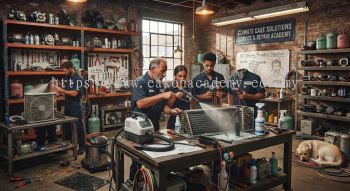 Air conditioning cleaning workshop