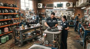 Air conditioning maintenance workshop