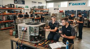 Air conditioning workshop practical training