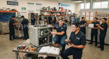 HVAC installation course with certificate