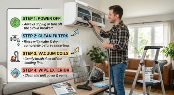 How to service split air conditioner
