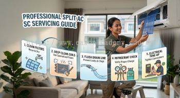 Professional split AC servicing guide
