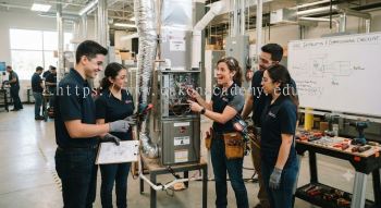 Hands-on HVAC installation and commissioning training