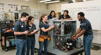 Refrigeration equipment servicing training