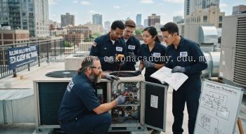 Commercial HVAC service technician training