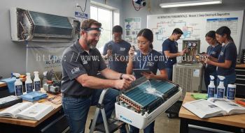 Air conditioning cleaning and inspection training