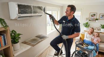 Air conditioning efficiency cleaning service