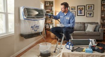 Air conditioning indoor unit cleaning service