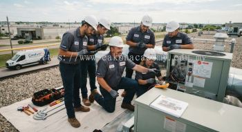 Industrial HVAC installation practical training