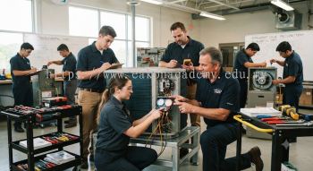 Hands-on HVAC servicing course