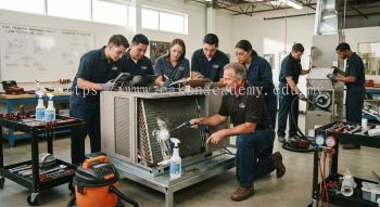 HVAC equipment cleaning and servicing course