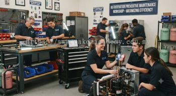 Refrigeration preventive servicing workshop