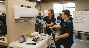 Air conditioning installation workshop best practices