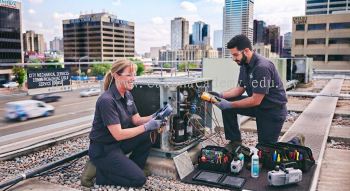 Commercial air conditioning inspection and servicing