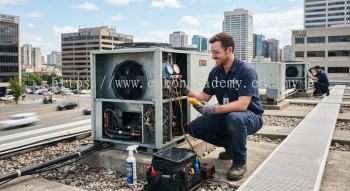Commercial air conditioning servicing