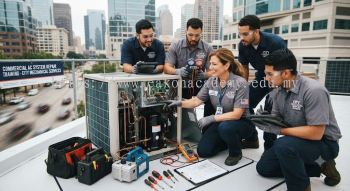 Commercial air conditioning system repair training