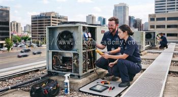 Commercial HVAC maintenance servicing