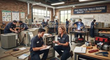 HVAC practical installation workshop