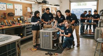 Air conditioning servicing skills training