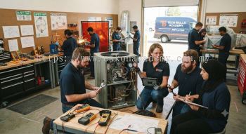 Hands-on HVAC servicing skills training